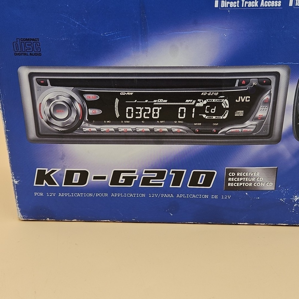 JVC KD-G210 CD Player Radio In Dash Receiver Automotive Vehicle Audio Brand New - Picture 2 of 9